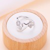 JZMSJF 925 Sterling Silver Serotonin Ring Molecule Chemistry Jewelry Size