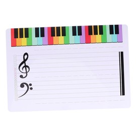 Ciieeo Writable Staff Whiteboard Erasable Music Notation Tool for Home and School Board for Music Practice and Teaching Easy to Clean Use
