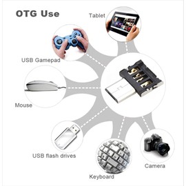 chenyang Micro USB OTG Adapter Micro USB Male to USB 2.0 Female Ultra Mini Size Connector Adapter