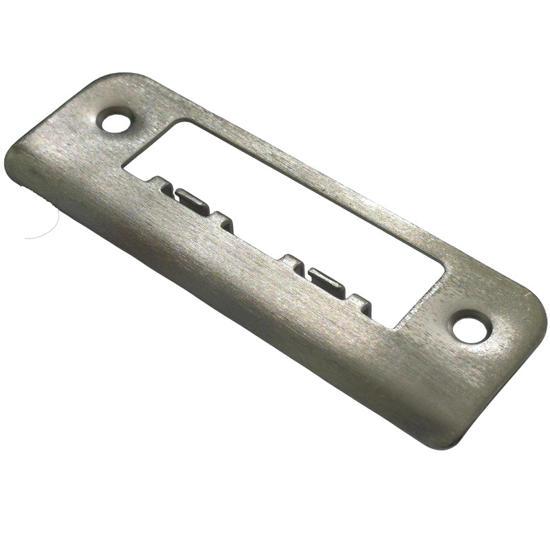 Satin Stainless Fully Lipped Strike Plate 120mm Long for Door