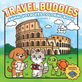 Travel Buddies: Animal Voyagers coloring book