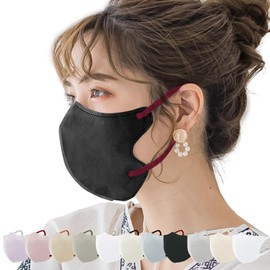 ICHIMIZU Mask, Spring First Sale, Pollen, Breathable, 3-Layer Thin, Supervised by a Beauty Doctor, 6 Pack x 10, 3D Mask, Bi-Color Mask, Small Face Mask, Eligible Invoice Producer, Ensures Mouth Space