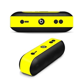MightySkins Skin Compatible with Beats by Dr. Dre Pill Plus - Solid Yellow | Protective, Durable, and Unique Vinyl Decal wrap Cover | Easy to Apply, Remove, and Change Styles | Made in The USA