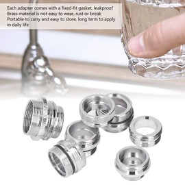 Kit de Adaptador de Grifo Adaptador de Aireador de Latón Adaptador de Grifo de Fregadero de Cocina Macho Hembra Adaptador de Grifo de Latón Jardín Baño Cocina Lavadero Fregadero 7 Piezas