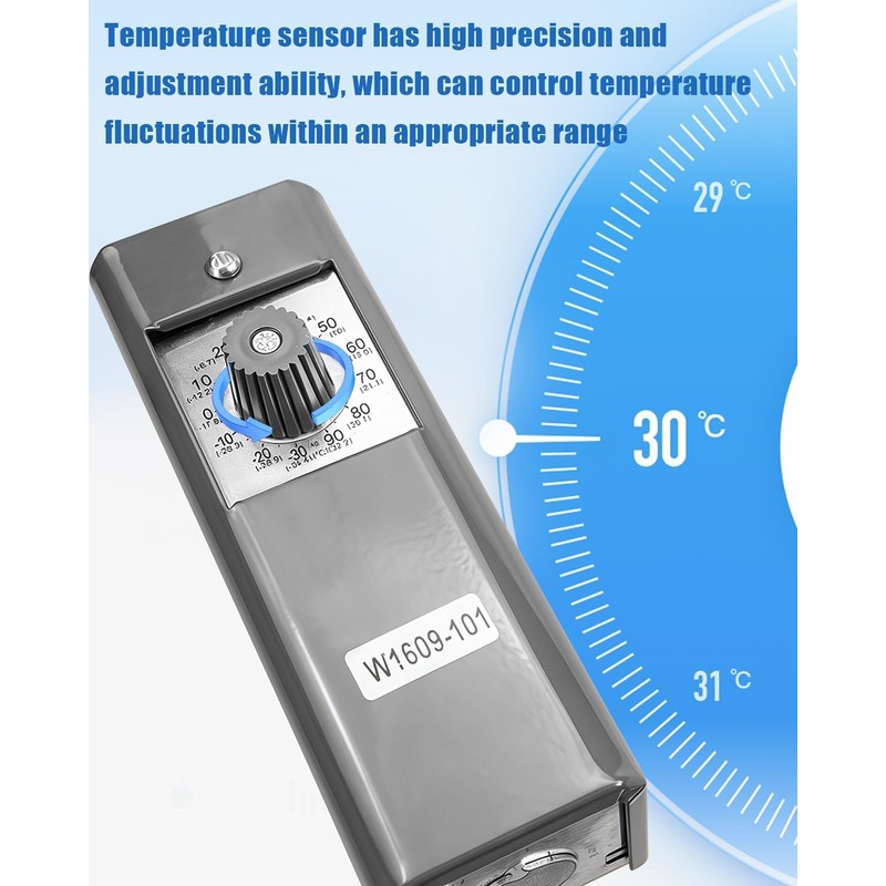 W1609-101 Refrigeration Thermostat Temperature, Walk in Cooler Temperature Control Replace