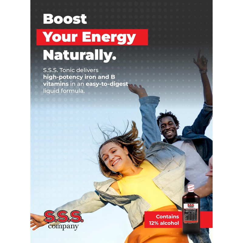 S.S.S. Tonic – High Potency Iron Supplement with B1, B2,