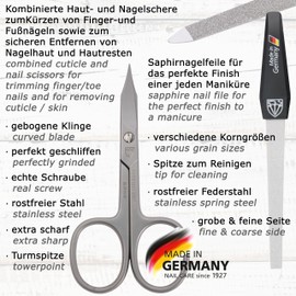 3 Swords Germany - manicure pedicure set kit MAN EDITION stainless steel - Made in Germany