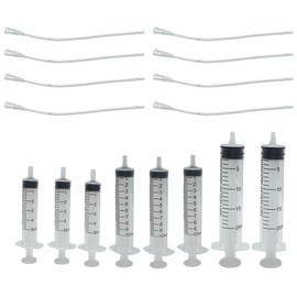 8Pcs Pet Bird Parrot Milk Feeding Syringe Set, Bird Hand Feeding Syringe with Soft Feeding Tubes for Feeding Pets(5ml+10ml+20ml)