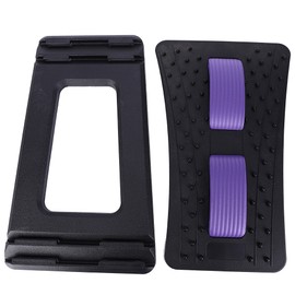 Lumbar Traction Stretching Device Slipped Discs Corrector Waist Strain Domestic Massage Stretcherblack purple