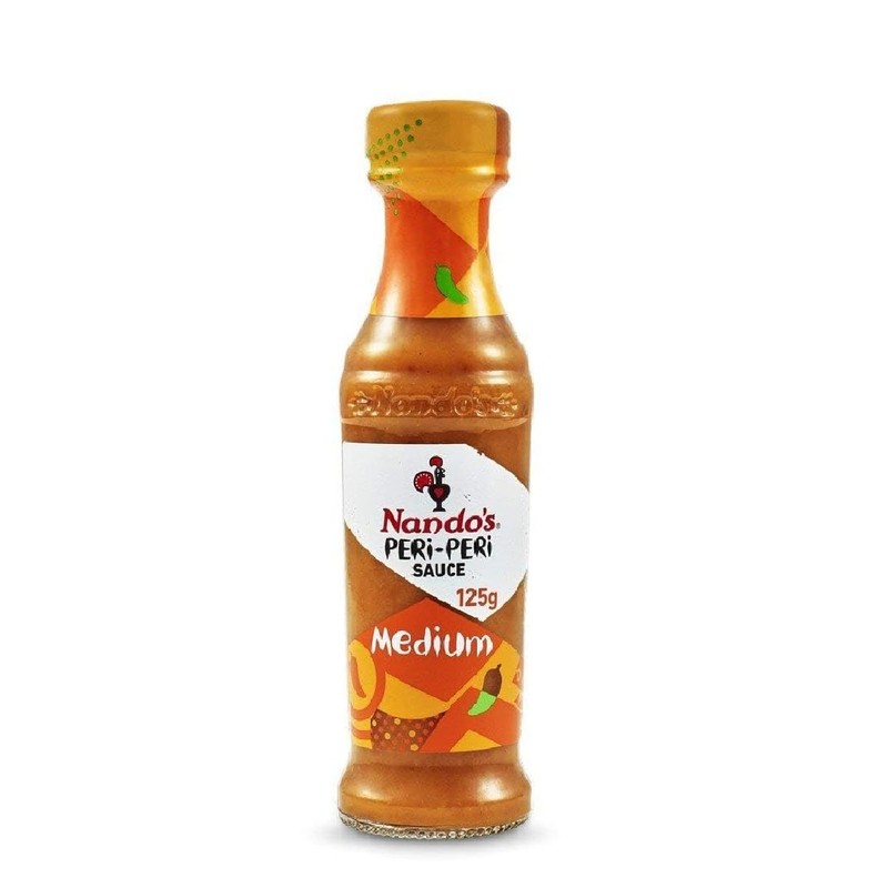 Nandos Medium Peri Peri Sauce 125g (Pack of 4)