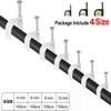 400pcs Cable Nail Clips, 4 Size(4mm 6mm 8mm 10mm) Durable