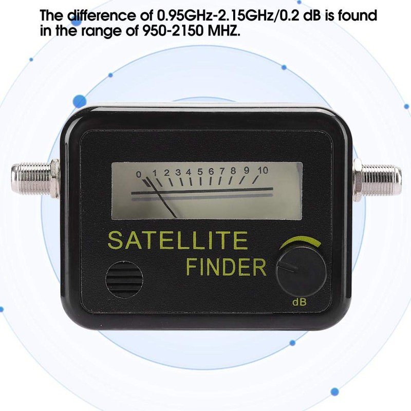 Satellite Finder, Lightweight 950 to 2150 MHZ Sensitive Satellite Finder