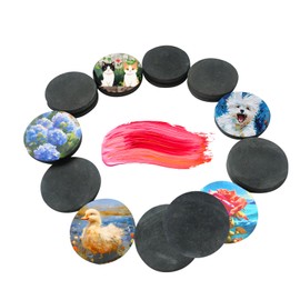 30 pcs Stone Painting, Flat Round Stones for Stone Painting, Selected Round Smooth Stones, DIY Painting, Flat Painting, Gray Round Stones