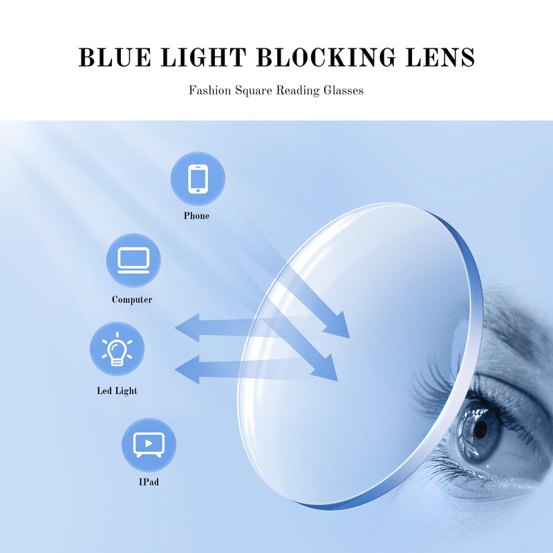 resjok Oprah Reading Glasses for Women-3Pack Blue Light Blocking Fashion