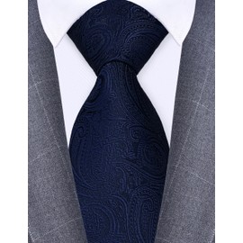 GUSLESON - Corbatas de cachemir para hombre de 3.15 pulgadas (8 cm), Azul marino, general