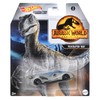 Hot Wheels Character Cars Velociraptor Blue, Toy Vehicle for Ages