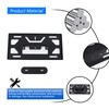 Aluminum Alloy Car Front License Plate Frame Black Compatible with