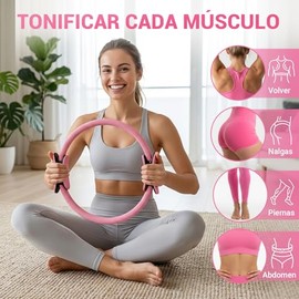 10 Piezas Pilates Kit,Equipo de Pilates para Entrenamiento en Casa.Incluye Pelota de Pilates, aro de Pilates y Banda de Resistencia.Ideal para Pilates