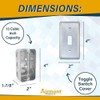 Outlet Box Kit, 2x4'' Utility Electrical Box, Tamper Resistant 15