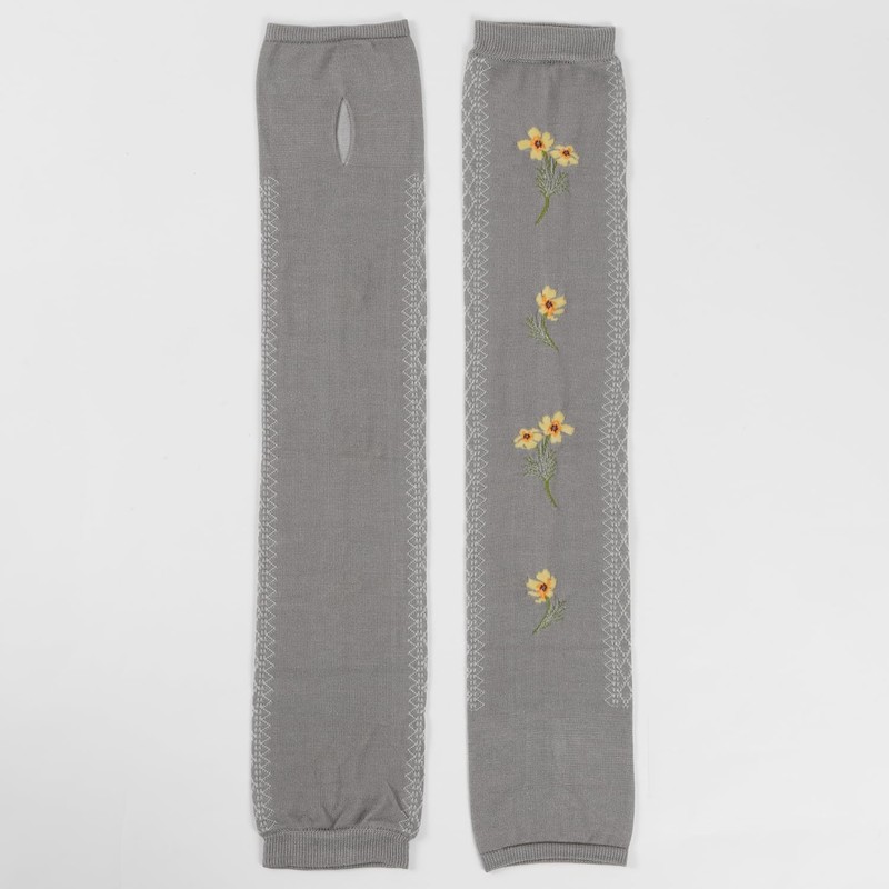 [Dot Japan] Sodeko Arm Cover Made in Japan, grey yellow