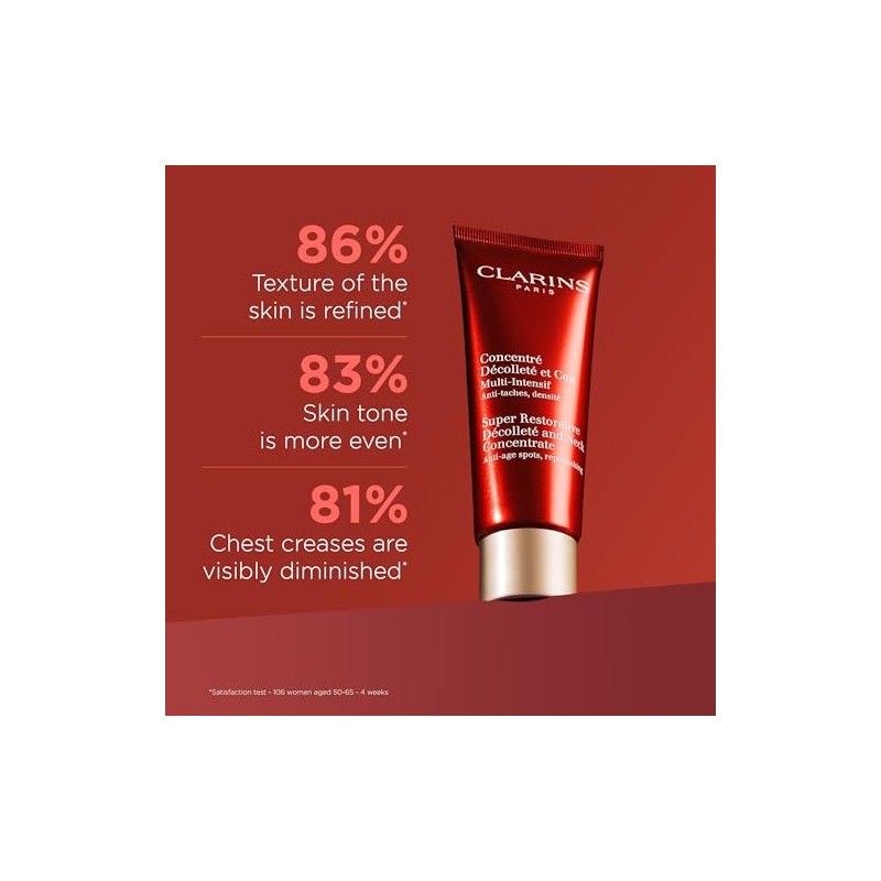 Clarins Super Restorative Decollete and Neck Concentrate, 2.5 Ounce