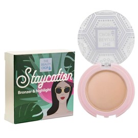 The Beauty Crop - Staycation Bronzer and Highlight Powder | Foundation Makeup Face Highlighter | Shimmer & Glow Enhancer | Nutrition Enhanced Highlight Powder for Face | Natural Radiance | 2.5g (Menorca)