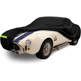 Waterproof Car Cover Compatible with 1962-1967 AC Shelby Cobra 289 427 Accessories, 210T All Weather Car Covers with Zipper&Lock for Car Dust Snow Rain Hail Protection