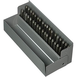 CH Hanson 21625 Steel Stamp Letter & Number Combo Set, Heavy Duty, 36 pieces, 1/8 inch