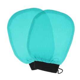 Baluue 2pcs Exfoliating Gloves Body Scrubbers Rayon Material for Neck Shoulders