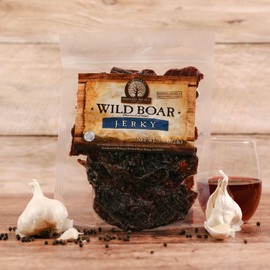 Mahogany Smoked Meats: Wild Boar Jerky - 8oz