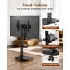 ECOTINY Steel Base Rolling TV Stand for 32-75 inch TVs