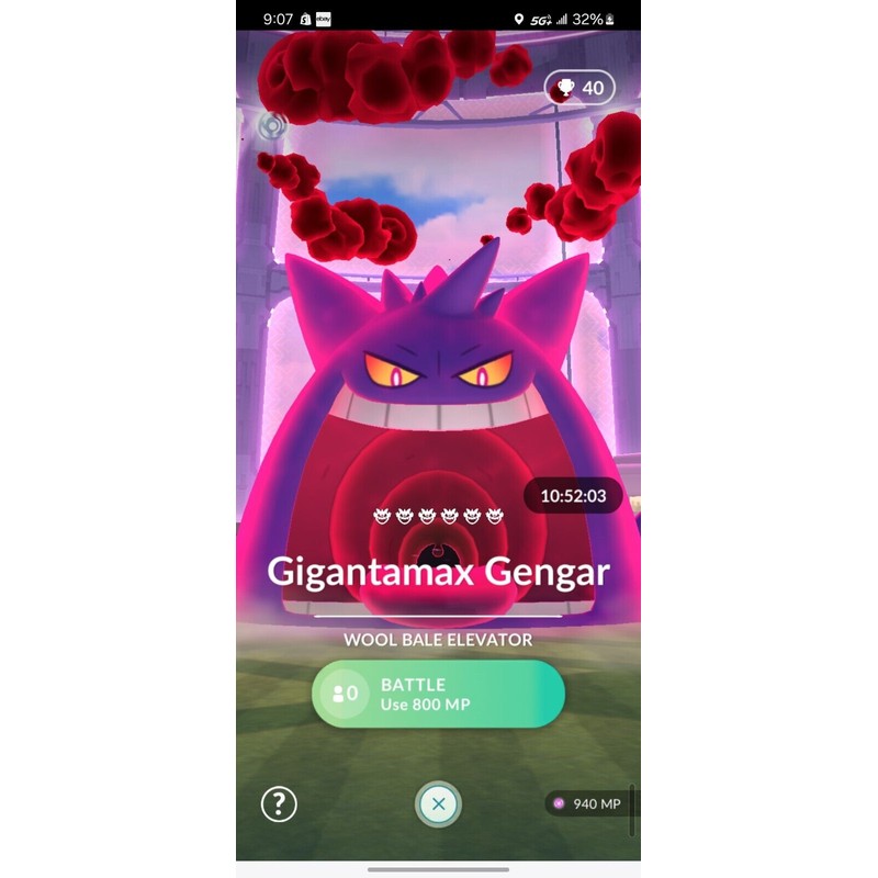Pokémon Gigantamax Gengar Trade 20k Stardust Lucky Chance