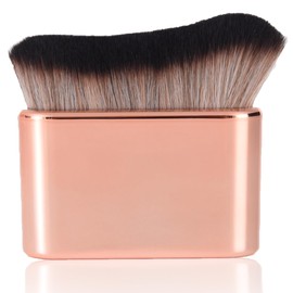 Self Tan Brush Portable Self Tanning Brush Soft Brush Self Tanner Face Brush For Body & Leg Makeup（Rose Gold）