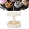 Rotating Dessert Machine Automatic Revolving Double Layer Dessert Display Stand