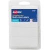 Avery Removable Labels 1" x 3" White Blank 72 Labels