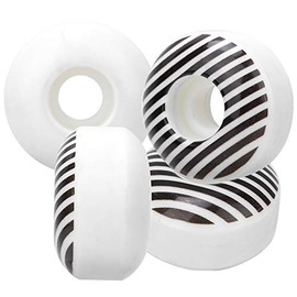 Vbest Life Ruedas de Patineta para Trucos, 52 mm, 95A, Rayas Blancas, para Street y M¨¢s, Set de 4 Piezas
