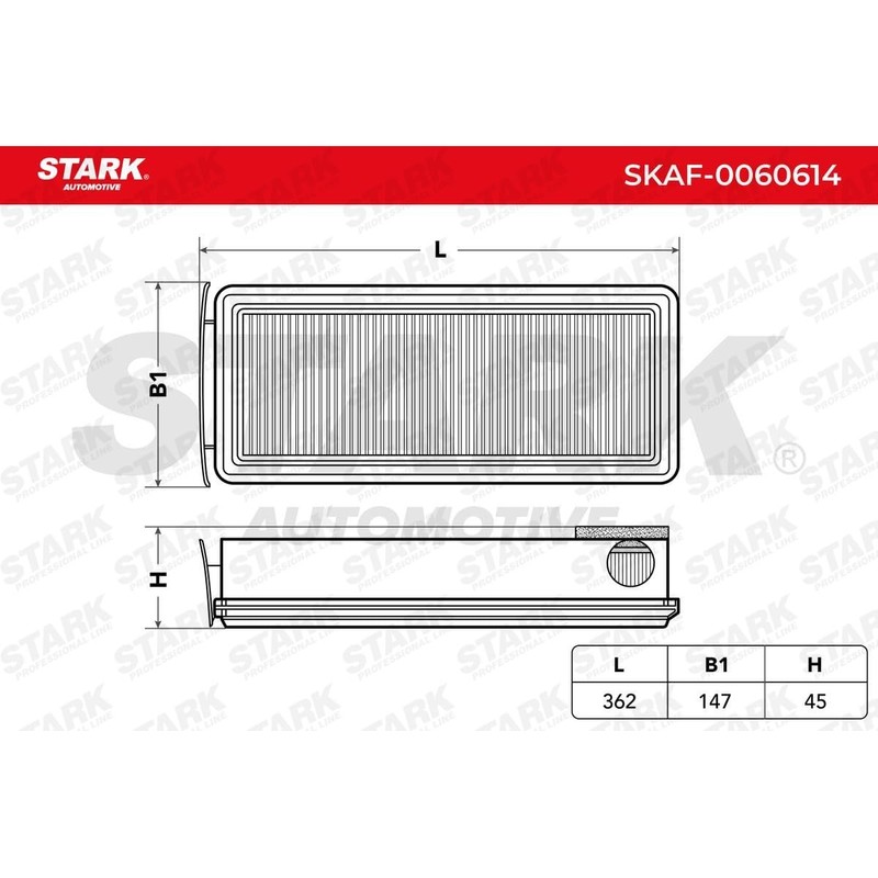 STARK SKAF-0060614 Engine Air Filter Recirculation Filter