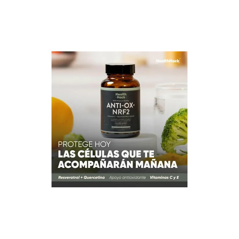 Ácido Alfa Lipoico Resveratrol Anti-ox-activa Nrf2 60 Caps