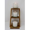 White Votive Candles in Clear Glass Jar 24 Hour Long