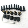 LOYELEY 10pcs M5 5mm Bolts Wellnut Windshield Screws Windscreen Cowl