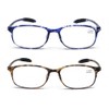 Mcoorn Lesebrille Schildpatt Flexibel Für Damen, Leichte Lesehilfe Biegsam Anti