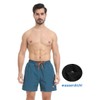 JustSun Men's Quick-Drying Board Shorts with Mesh Lining and Adjustable