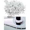 Round Cable Clips, 100Pcs 6mm Electrical Cable Wall Clip -