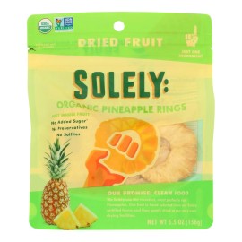 Solely Dried Fruit Organic Pineapple Rings