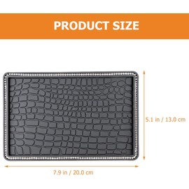 Almohadilla Antideslizante para Tablero de Auto Diseño de Pedrería, Material PVC Flexible y Reutilizable para Teléfono Interior del Coche