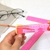 Ruler 6 Inch, 3 Pack Ruler Set Plastic Straight Ruler