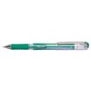 Pentel Green Gel Pen 1.0mm Hybrid Gel Grip DX Metallic