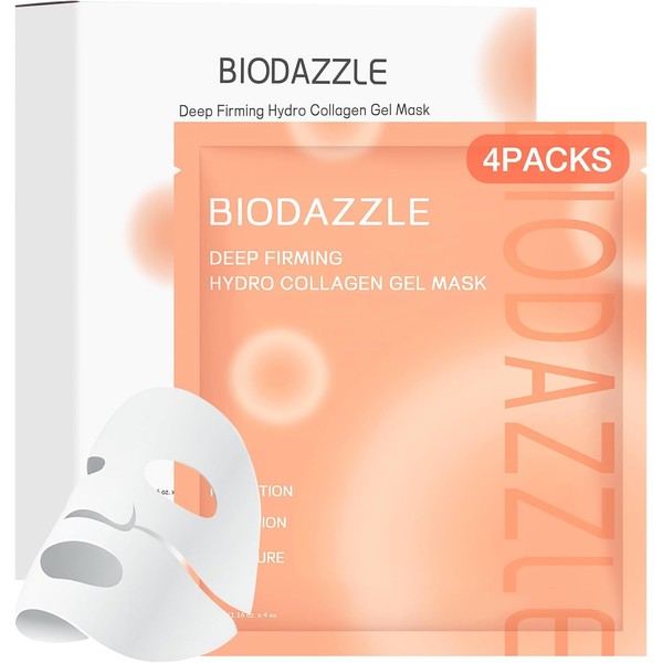 BIODAZZLE Collagen Overnight Deep Hydrating Face Mask, Glass Glow Skin,Elasticity