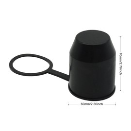 HISports Tow Bar Cover 2 Pieces Dustproof and Waterproof Tow Bar Protector with Locking Ring for Car RV Trailer Ball Head Protector 50mm
