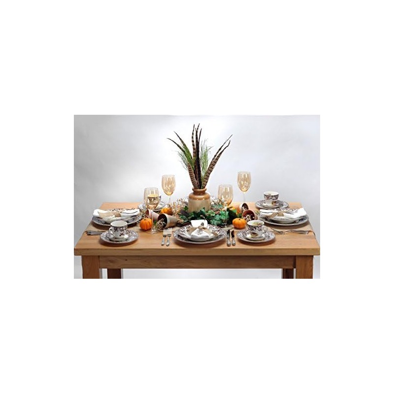 Spode Woodland Turkey Round Platter - 12" Fine Porcelain Serving